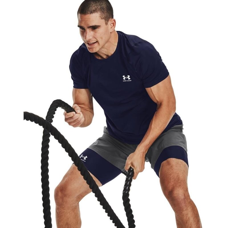 Under Armour HG Fitted SS pánské tričko, modré