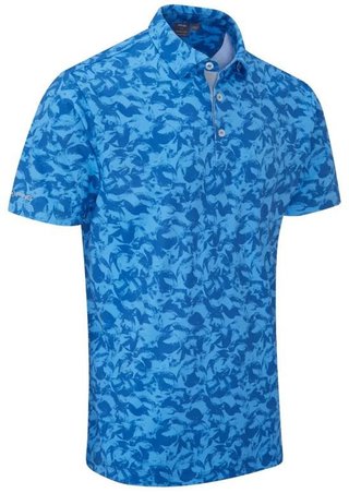 PING Julian pánské polo, tidal blue multi