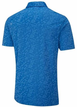 PING Geo Camo pánské polo, tidal blue