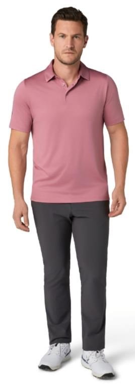 Callaway Swing Tech Tour Fit Solid pánské polo, mesa rose