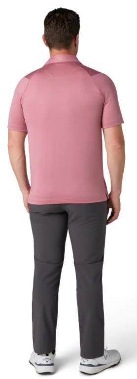 Callaway Swing Tech Tour Fit Solid pánské polo, mesa rose