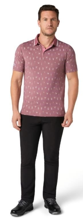 Callaway Geo Cocktail Print pánské polo, mesa rose