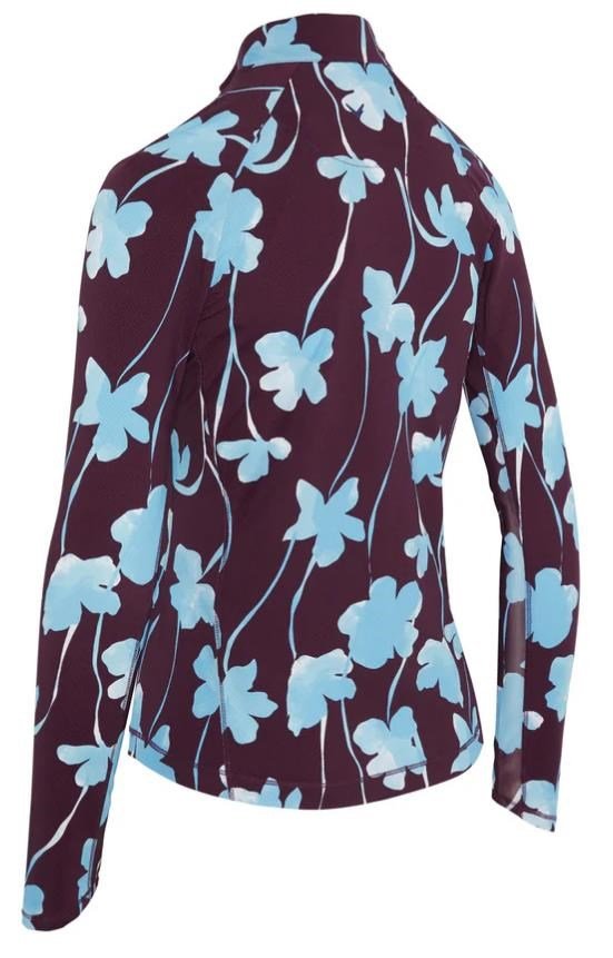 Callaway Stemmed Floral Sun Protection dámský top, potent purple