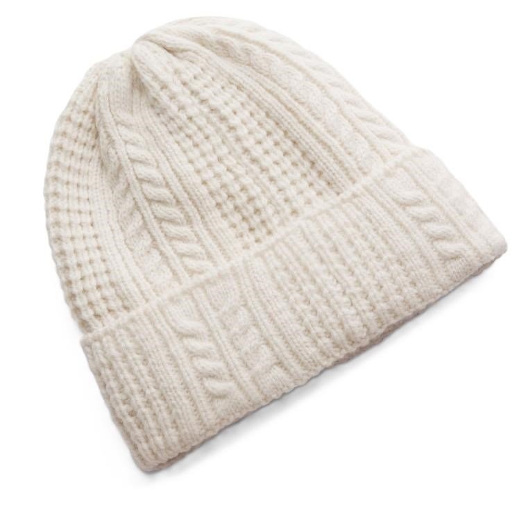 Under Armour Halftime Cable Knit dámská zimní čepice, stone/khaki base