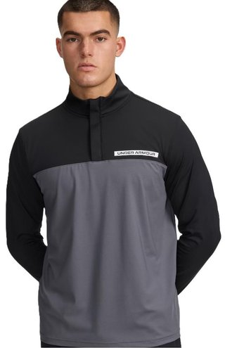 Under Armour T2G 1/4 Zip pánská mikina, černá/castlerock