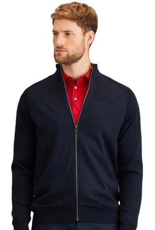 Ping Murphy Lined full zip pánský svetr, modrý