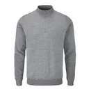 Ping Croy Lined Half Zip pánský svetr, french grey marl
