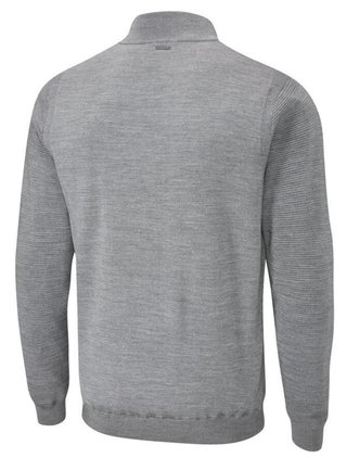 Ping Croy Lined Half Zip pánský svetr, french grey marl