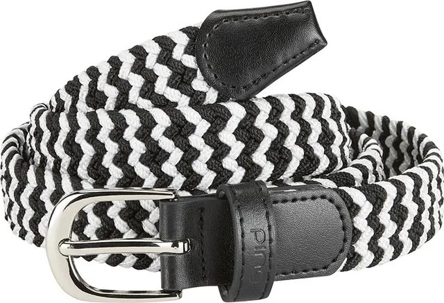 PING Stretch Webbing dámský opasek, černo/bílý