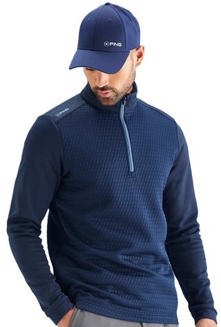 Ping Nolan Quarter Zip Fleece pánská mikina, tmavě modrá