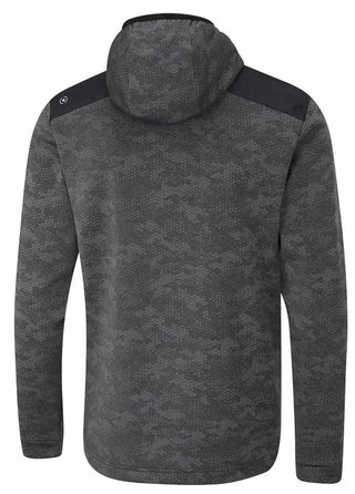Ping Nexa Hooded half zip fleece pánská mikina, černá