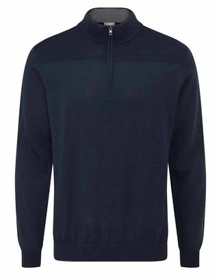 Ping Dorset Quarter zip pánský svetr, tmavě modrý