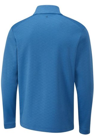 Ping Bexton half Zip fleece pánská mikina, tidal blue multi