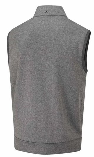Ping Aiden Hybrid fleece pánská vesta, asphalt marl/black