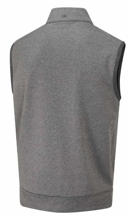 Ping Aiden Hybrid fleece pánská vesta, asphalt marl/black