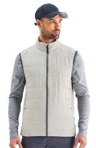 Ping Aiden Hybrid fleece pánská vesta, willow marl/willow