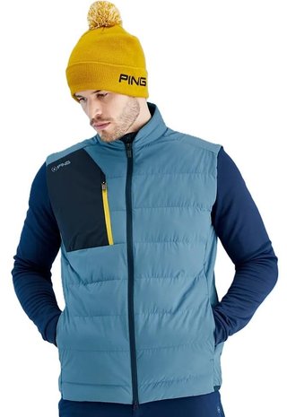 Ping Norse Cocoon insulated PrimaLoft® pánská vesta, blue fusion/navy