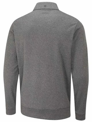 Ping Aiden Hybrid fleece pánská bunda, asphalt marl/black