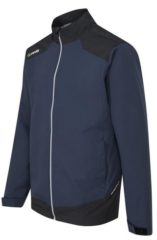 Ping AquaDrive Waterproof pánská nepromokavá bunda, oxford blue/black