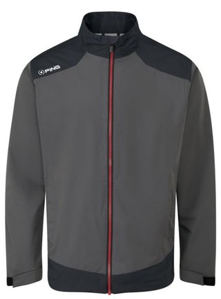 Ping AquaDrive Waterproof pánská nepromokavá bunda, černo/šedá