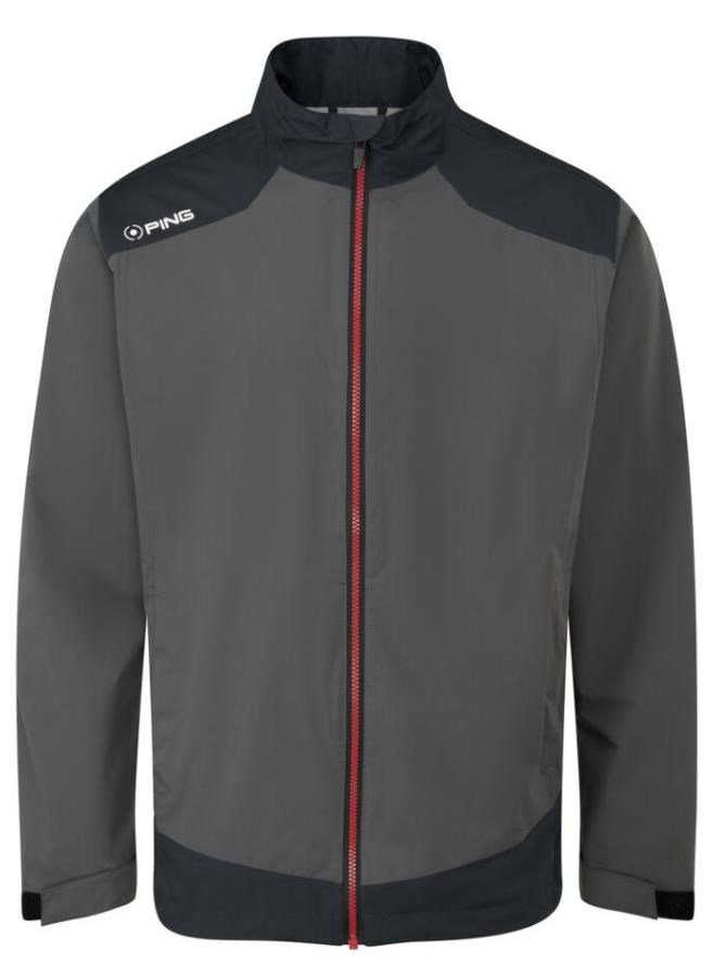Ping AquaDrive Waterproof pánská nepromokavá bunda, černo/šedá