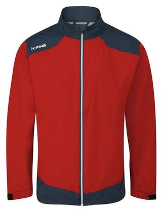 Ping AquaDrive Waterproof pánská nepromokavá bunda, classic red/oxford blue