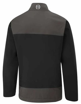 Ping AquaDrive Half-Zip Waterproof pánská nepromokavá bunda, black/asphalt