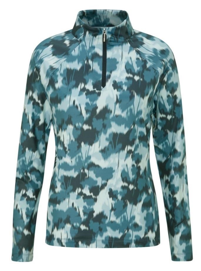 Ping Jasmine Printed long Sleeve dámský top, navy multi