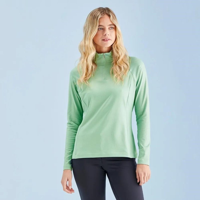 Ping Jasmine Printed long Sleeve dámský top, eucalyptus multi