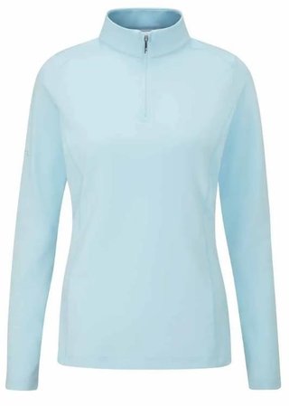 PING Aveline Half Zip dámská mikina, crystal blue