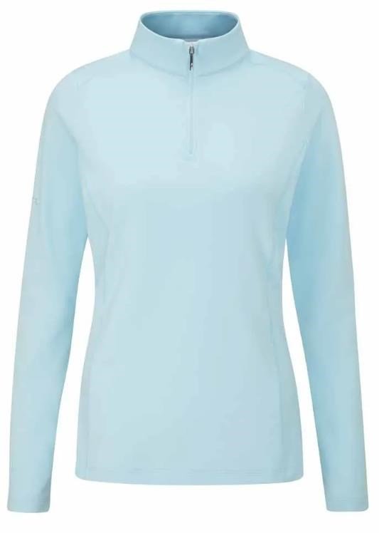 PING Aveline Half Zip dámská mikina, crystal blue