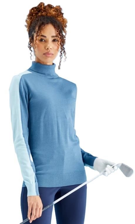 Ping Lockett Roll neck dámský svetr, blue fusion/crystal blue