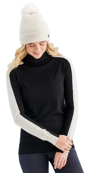 Ping Lockett Roll neck dámský svetr, black/chalk