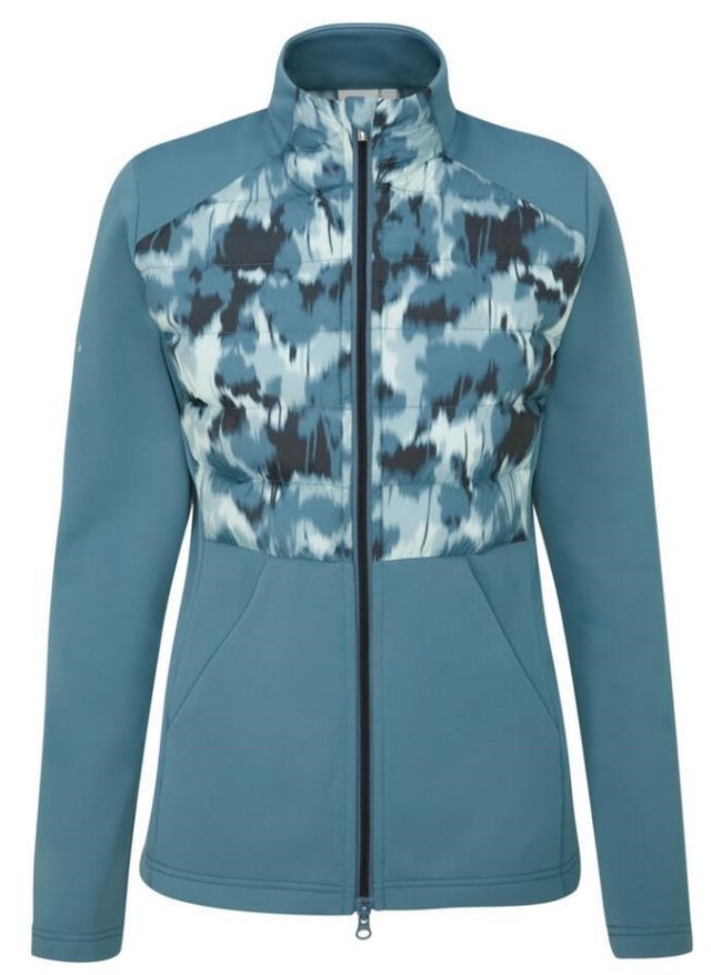 Ping Clare Zoned fleece dámská bunda, blue fusion/navy multi
