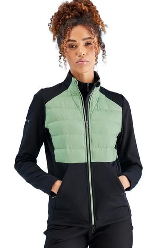 Ping Clare Zoned fleece dámská bunda, black/eucalyptus multi