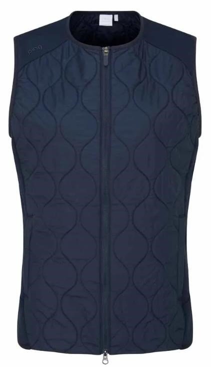 Ping Seren insulated collarless dámská vesta, modrá