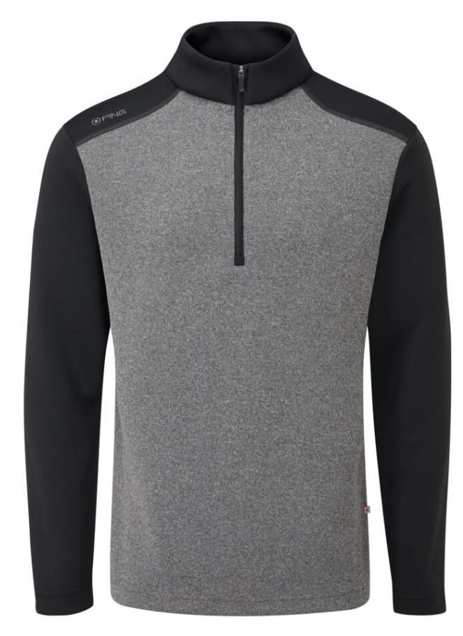Ping Ramsey pánská mikina, black marl/black