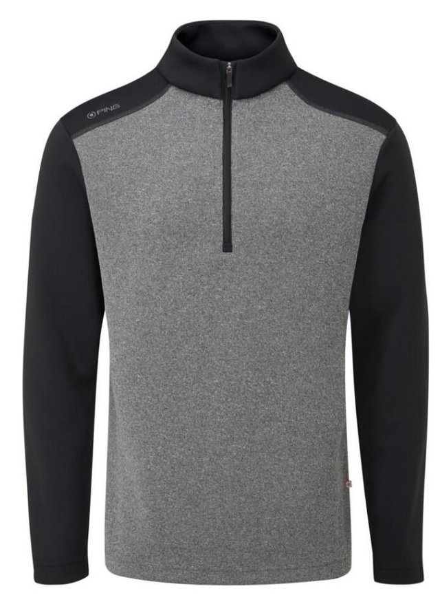 Ping Ramsey pánská mikina, black marl/black