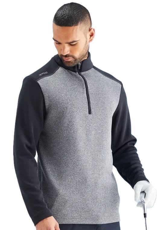 Ping Ramsey pánská mikina, black marl/black