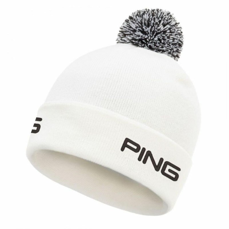 PING Cresting Knit pánská zimní čepice, bílá
