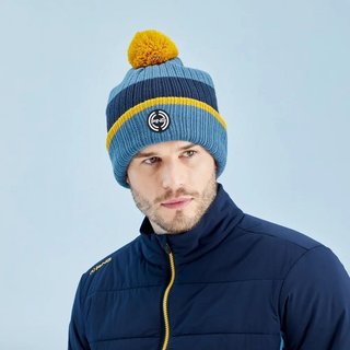 Ping Bassett Striped Knitted pánská zimní čepice, blue fusion multi