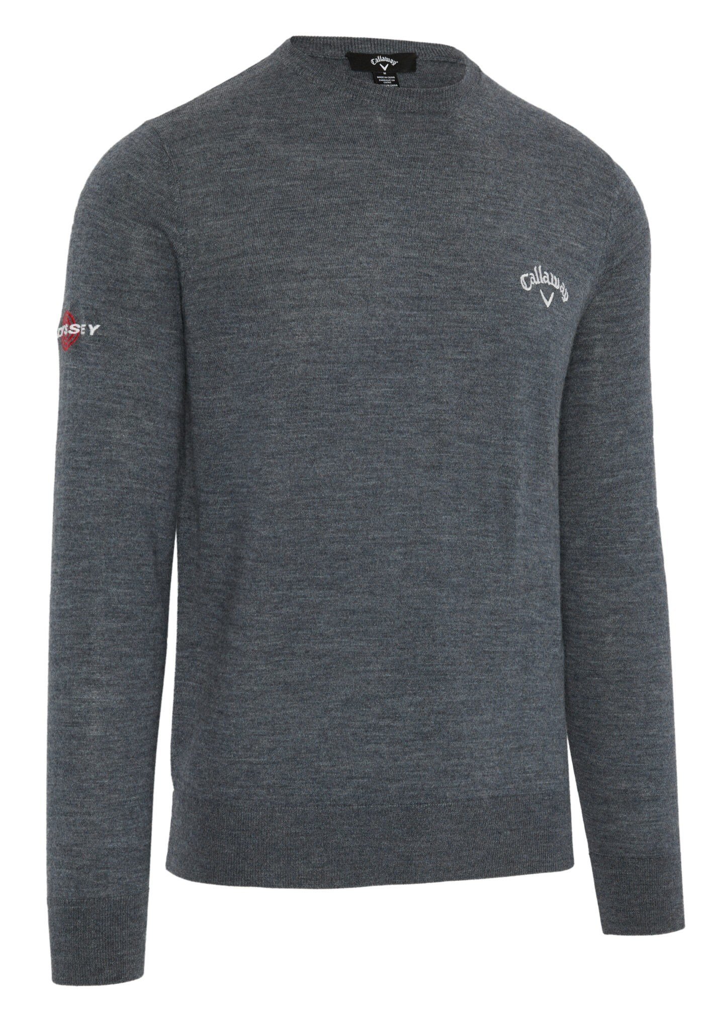Callaway Crew Neck Merino Mix pánský svetr, šedý
