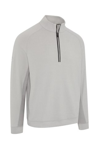 Callaway Brushed Rib 1/4 Zip pánská mikina, concrete