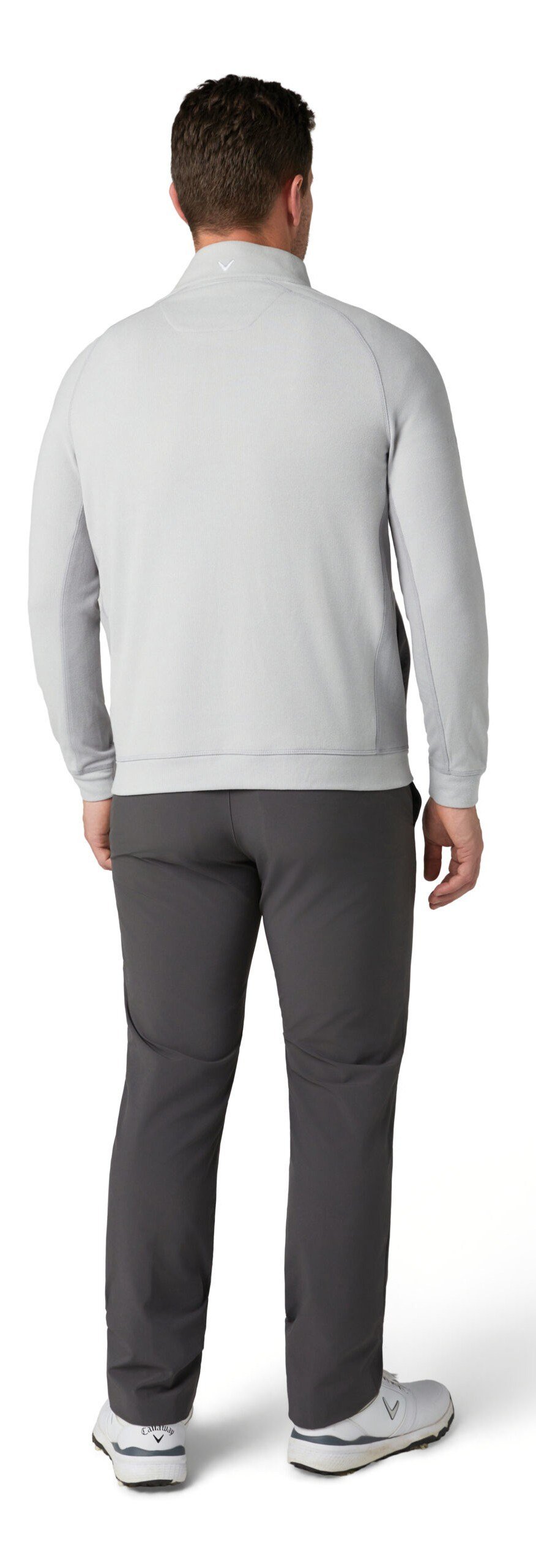 Callaway Brushed Rib 1/4 Zip pánská mikina, concrete