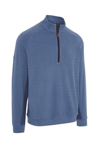 Callaway Brushed Rib 1/4 Zip pánská mikina, modrá