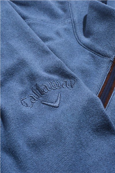 Callaway Brushed Rib 1/4 Zip pánská mikina, modrá