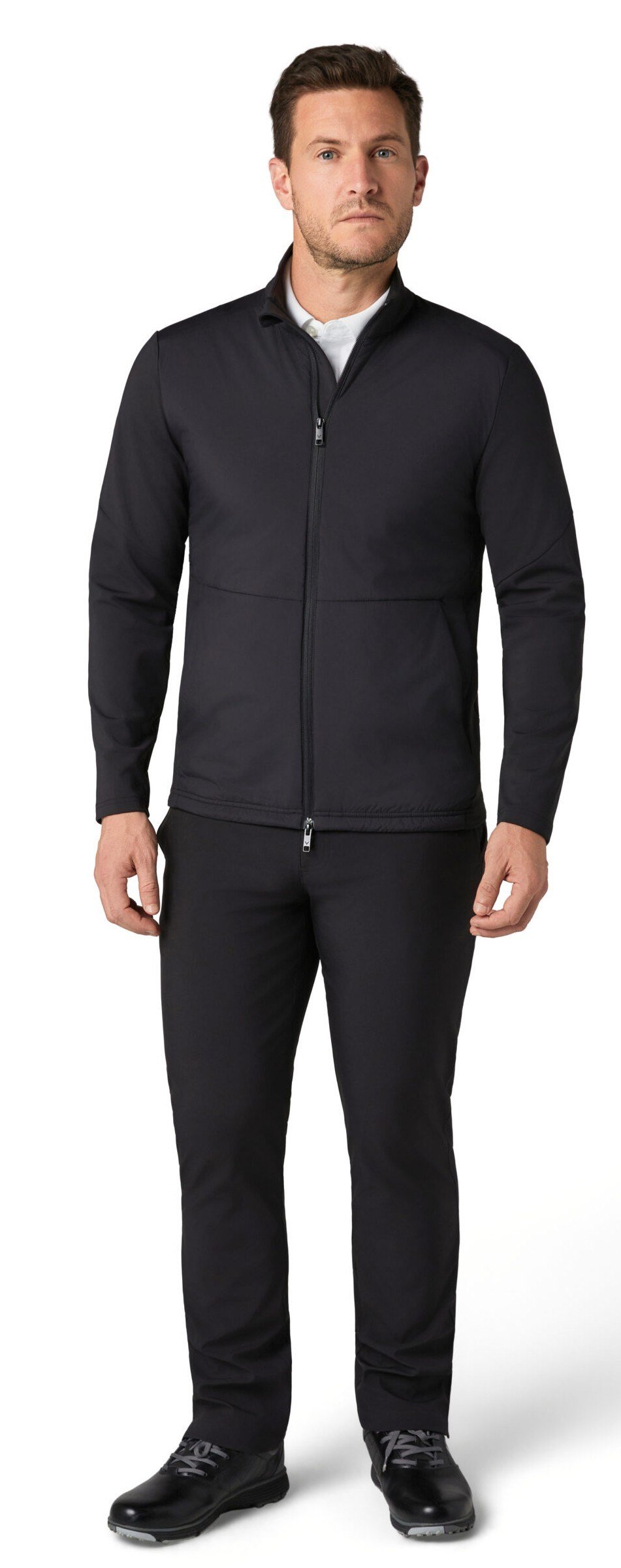 Callaway Mixed Media Full Zip pánská bunda, caviar