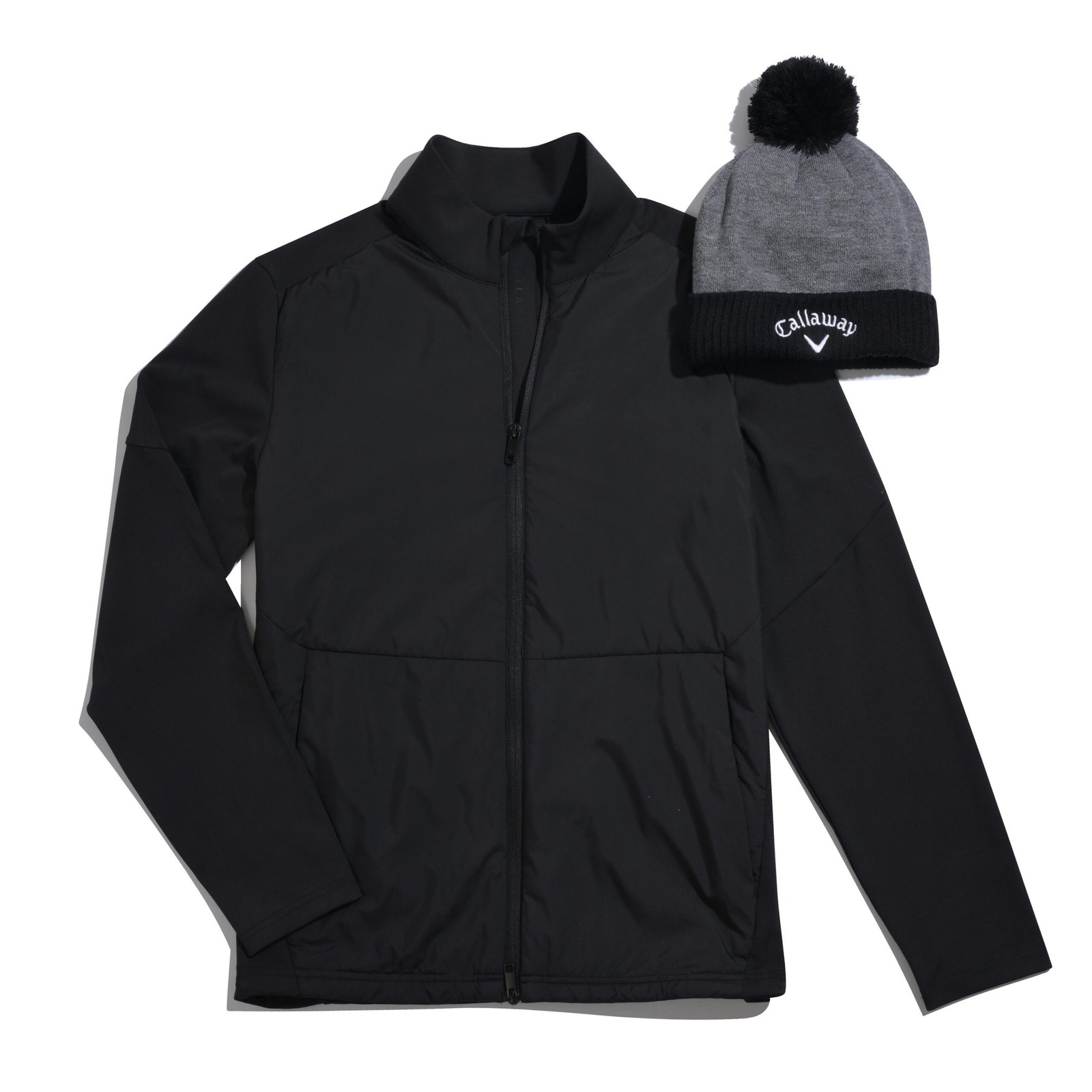 Callaway Mixed Media Full Zip pánská bunda, caviar
