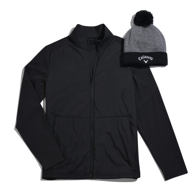 Callaway Mixed Media Full Zip pánská bunda, caviar