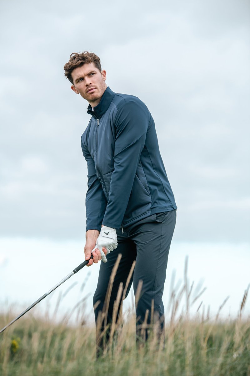 Callaway Mixed Media Full Zip pánská bunda, tmavě modrá